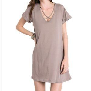 NWT Wishlist Front Strappy Short Sleeve Dress